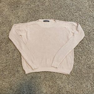 Brandy Melville Crop Knit Crewneck Sweater